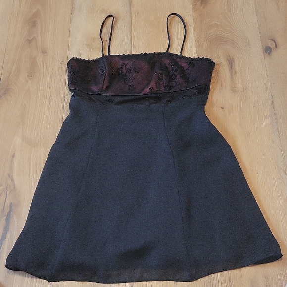 D'orsay Black Dress Size Medium - Picture 1 of 5